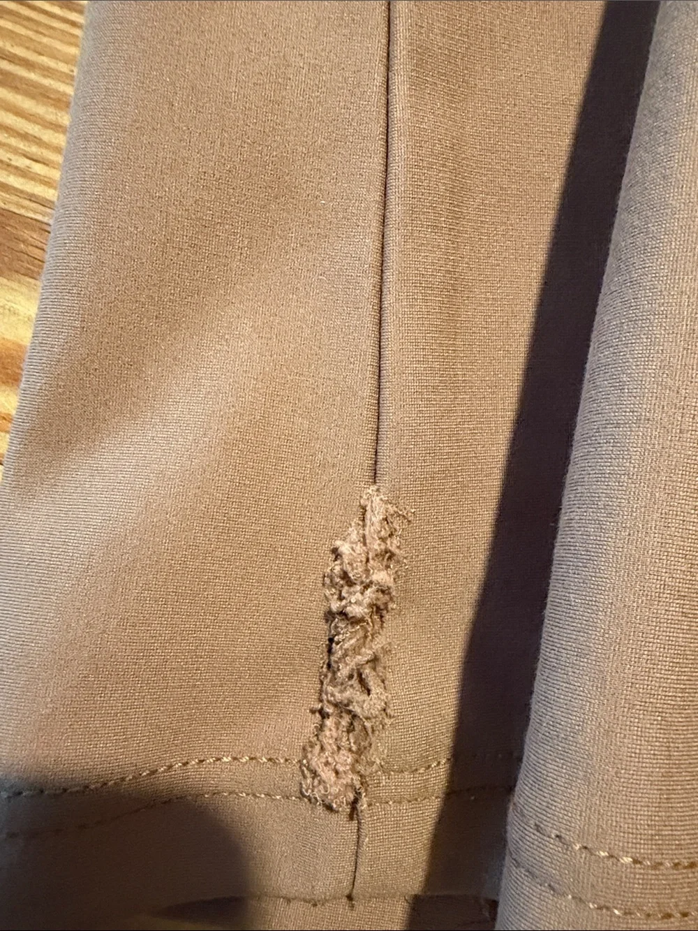 Anthropologie Brown Sweatpants with Red and White Side Stripes